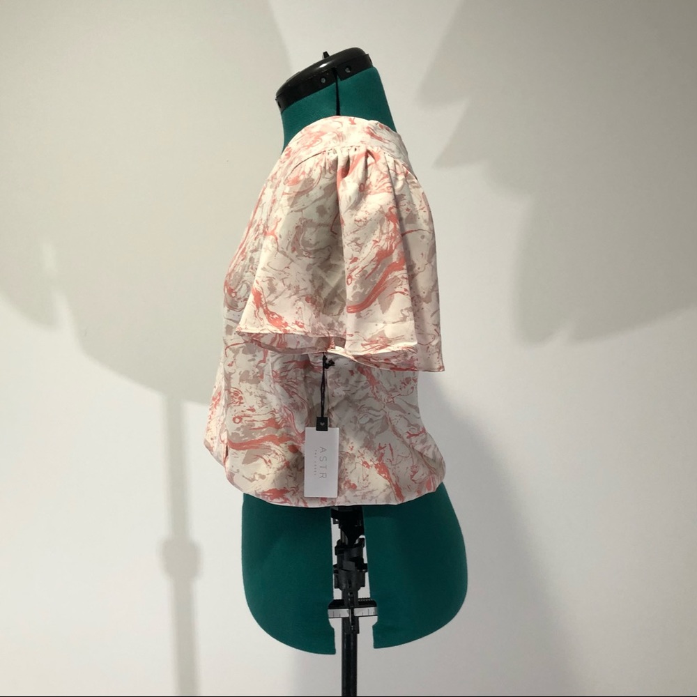 NWT cute wrap chiffon blouse